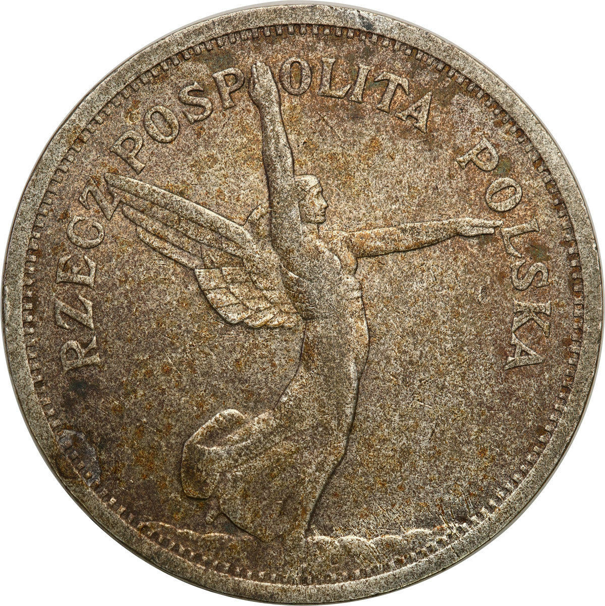 II RP. 5 złotych 1928 Nike bez znaku mennicy